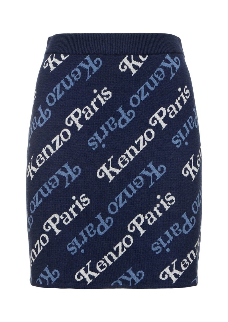 Kenzo X Verdy Cotton & Wool Mini Skirt