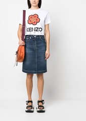Kenzo knee-length denim skirt