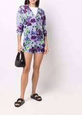 Kenzo knitted floral-print shorts