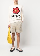 Kenzo Boke Flower-intarsia crew-neck jumper