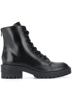 Kenzo Pike lace-up leather ankle boots