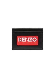 Kenzo leather logo-patch cardholder