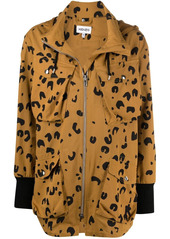 Kenzo leopard-print hooded coat