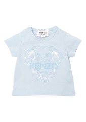 Kenzo Light Blue Elephant Logo T-Shirt