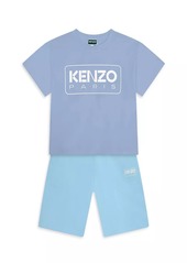 Kenzo Little Boy's & Boy's Fleece Bermuda Shorts