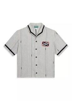 Kenzo Little Boy's & Boy's Logo Dot Short-Sleeve Shirt