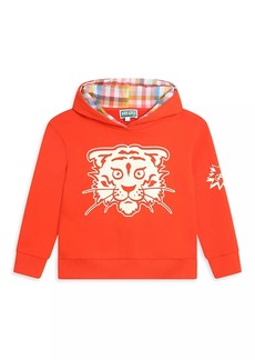 Kenzo Little Boy's & Boy's Tiger Graphic Hooded Sweatshirt