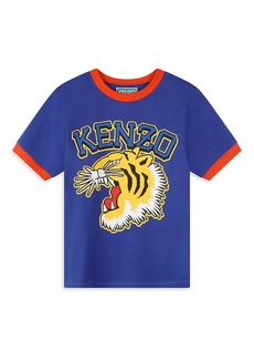 Kenzo Little Boy's & Boy's Tiger Logo Cotton T-Shirt
