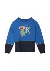 Kenzo Little Boy's & Boy's Two-Tone Logo Sweatshirt