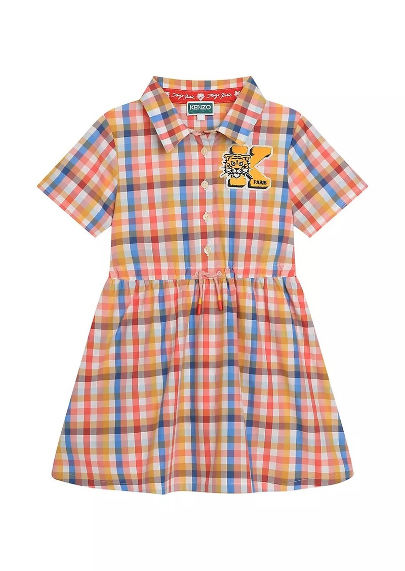 Kenzo Little Girl's & Girl's Checked Cotton Dress