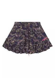 Kenzo Little Girl's & Girl's Cheetah Mini Skirt