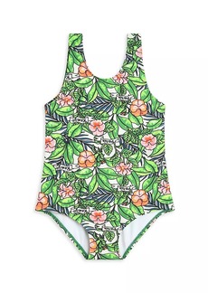 Kenzo Little Girl's & Girl's Floral Print One-Piece Swimsuit
