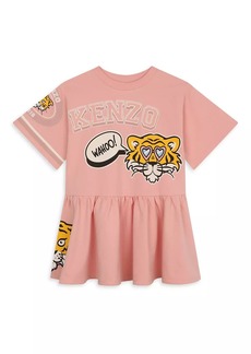 Kenzo Little Girl's & Girl's Graphic Cotton Dress