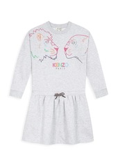 Kenzo Little Girl's & Girl's Iconic Fleece Dress