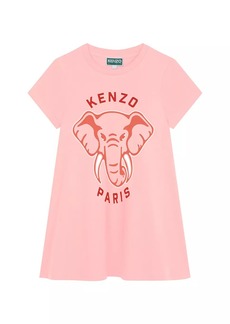 Kenzo Little Girl's & Girl's Logo Elephant T-Shirt Dress