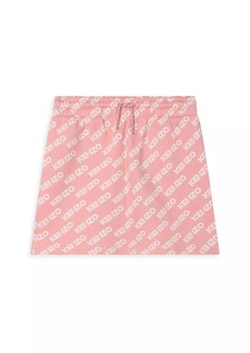 Kenzo Little Girl's & Girl's Logo Print Skirt