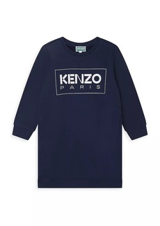 Kenzo Little Girl's & Girl's Logo Sweatshirt Dress