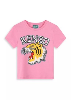 Kenzo Little Girl's & Girl's Tiger Logo T-Shirt