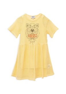 Kenzo Little Girl's & Girl's Tiger Mesh Dress
