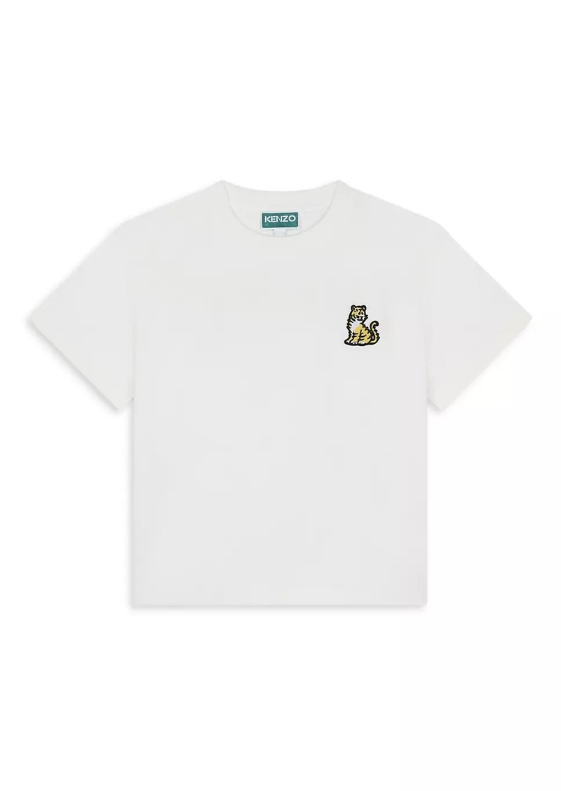 Kenzo Little Kid's & Kid's Tiger Embroidered T-Shirt
