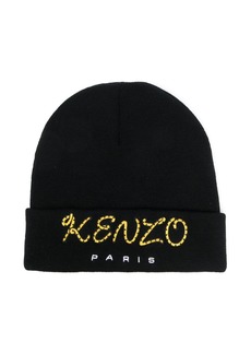 Kenzo logo-embroidered knitted beanie