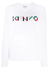 Kenzo logo-embroidered round-neck sweatshirt