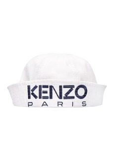 Kenzo Logo Embroidery Cotton Sailor Hat