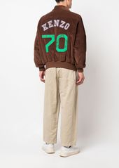 Kenzo logo-patch corduroy jacket