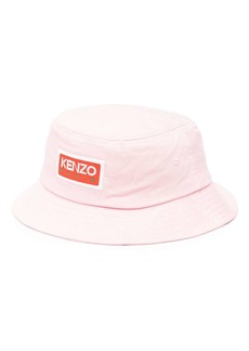 Kenzo logo-patch cotton bucket hat