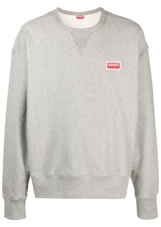 Kenzo logo-patch cotton sweatshirt