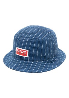 Kenzo logo-patch denim bucket hat