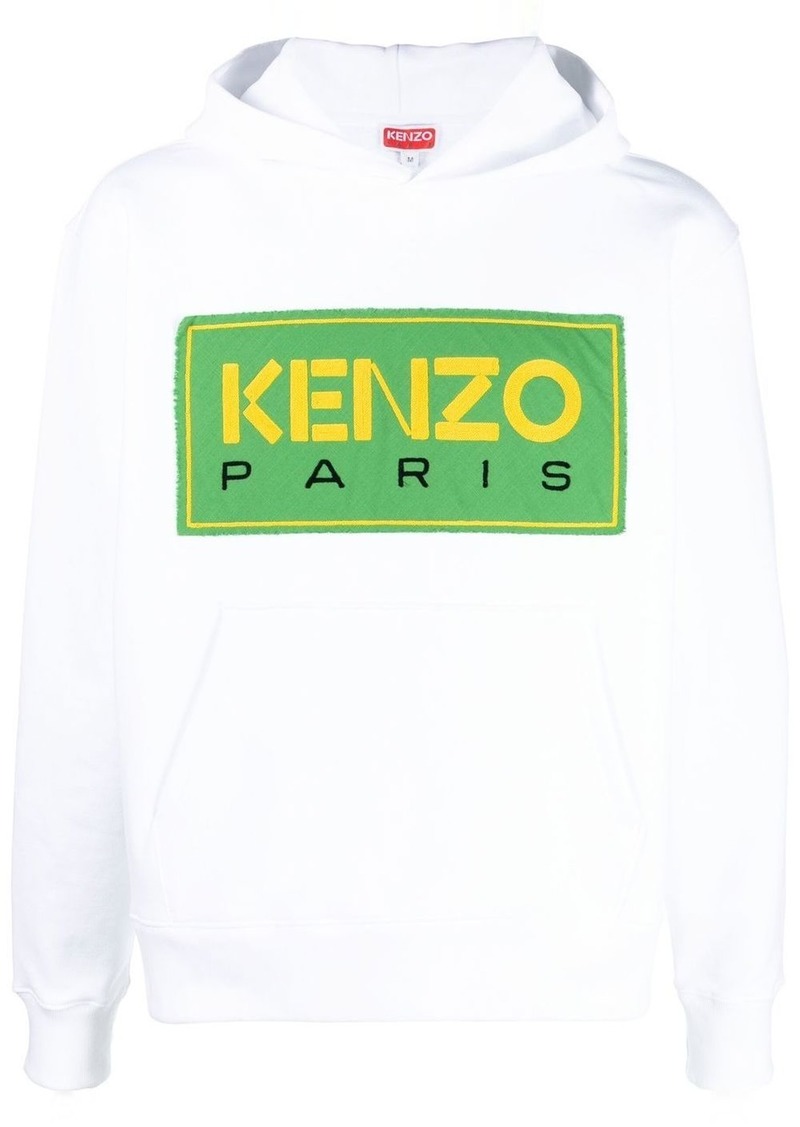 Kenzo logo-patch hoodie