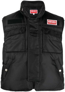 Kenzo logo-patch padded gilet