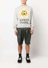 Kenzo logo-patch wool-cotton sweatshirt