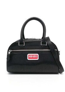 Kenzo logo-plaque faux-leather tote bag