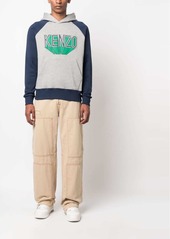 Kenzo logo-print cotton jersey hoodie