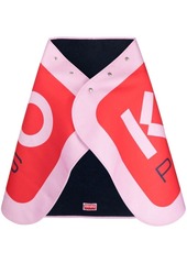 Kenzo logo-print detail cape scarf