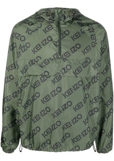 Kenzo logo-print hooded jacket