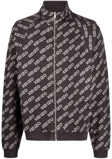 Kenzo logo print zip-up jacket