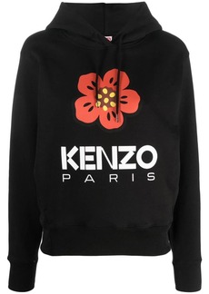 Kenzo logo-print long-sleeve hoodie