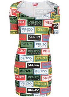 Kenzo logo-print minidress