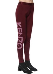 Kenzo Logo Print Stretch Cotton Leggings