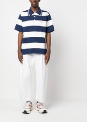 Kenzo embroidered logo striped polo shirt