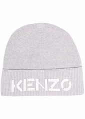 Kenzo logo-print wool beanie