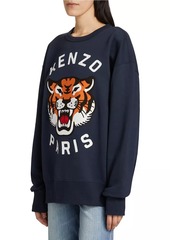 Kenzo Lucky Tiger Oversized Cotton Sweatshirt