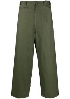 Kenzo mid-rise wide-leg cotton trousers