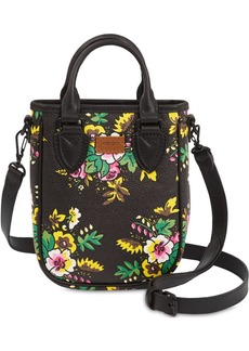Kenzo Mn Pop Floral Printed Faux Leather Tote