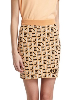 Kenzo Monogram Knit Mini Skirt