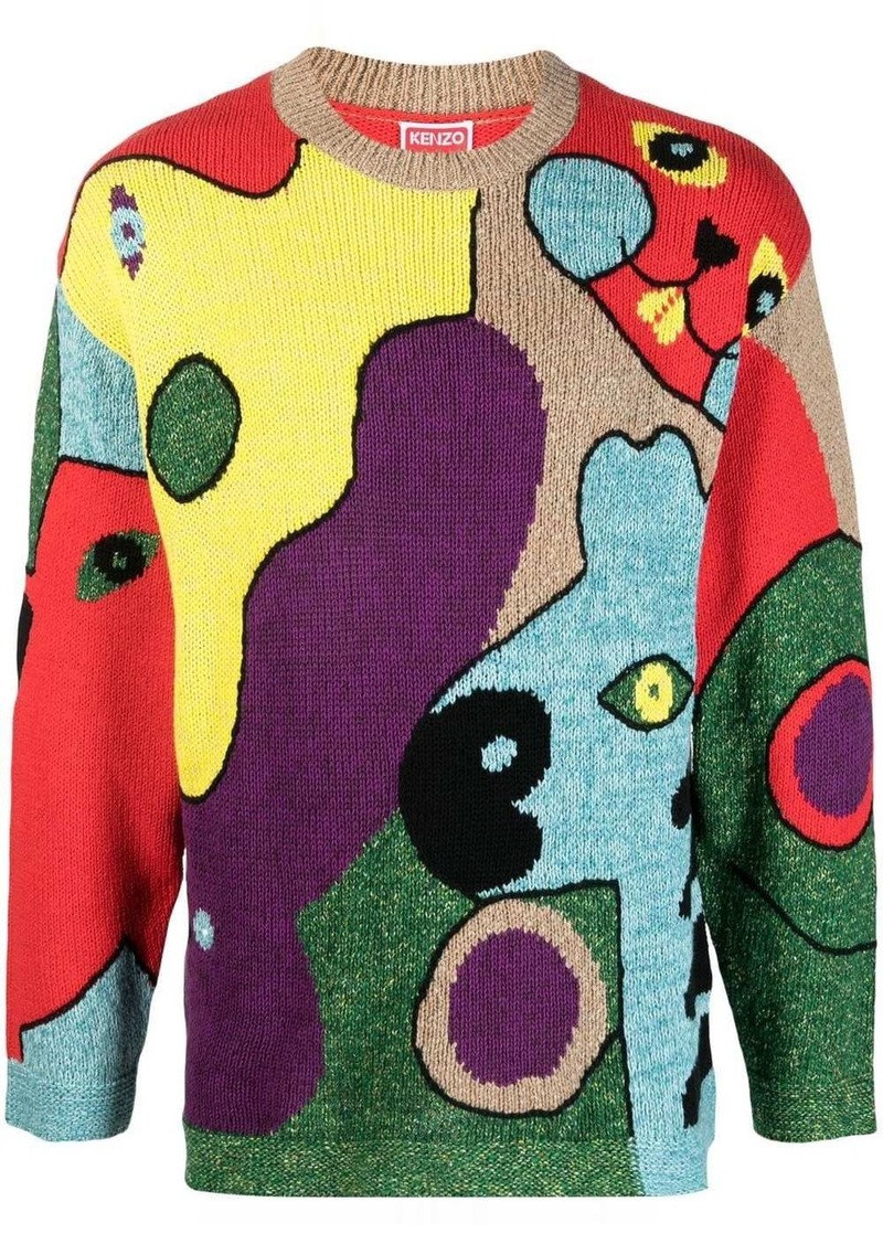 Kenzo multicolour knitted jumper