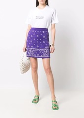 Kenzo paisley-knit A-line skirt